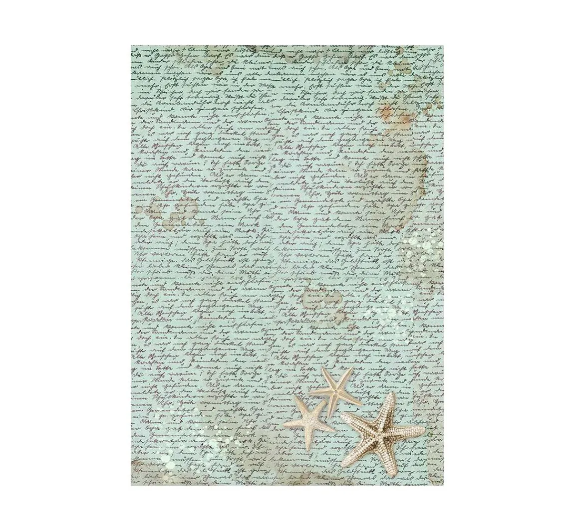 Stamperia Motiv-Strohseide Backgrounds "Songs of the Sea"