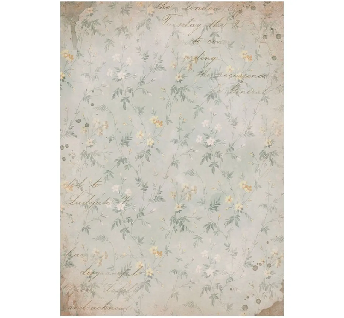 Clearance Stamperia Motiv-Strohseide Backgrounds "Golden Harmony"