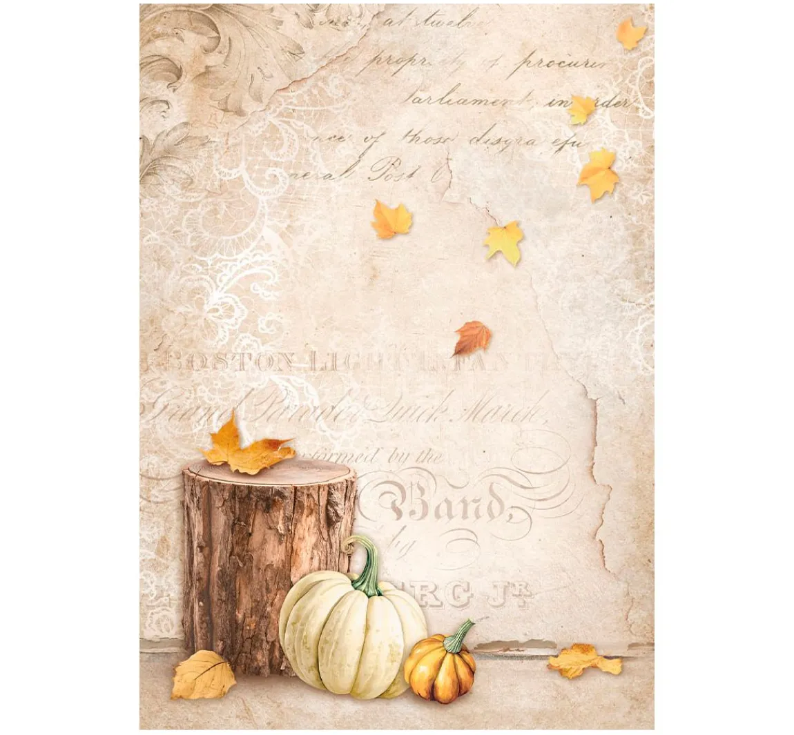 Clearance Stamperia Motiv-Strohseide Backgrounds "Golden Harmony"