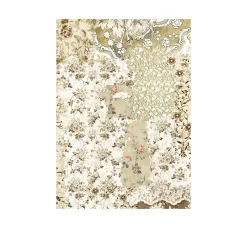 Best Stamperia Motiv-Strohseide Backgrounds "Old Lace"