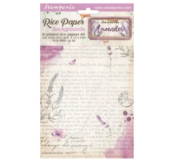 Clearance Stamperia Motiv-Strohseide Backgrounds "Lavender"