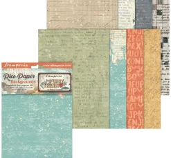Clearance Stamperia Motiv-Strohseide Backgrounds "Furrry Friends"