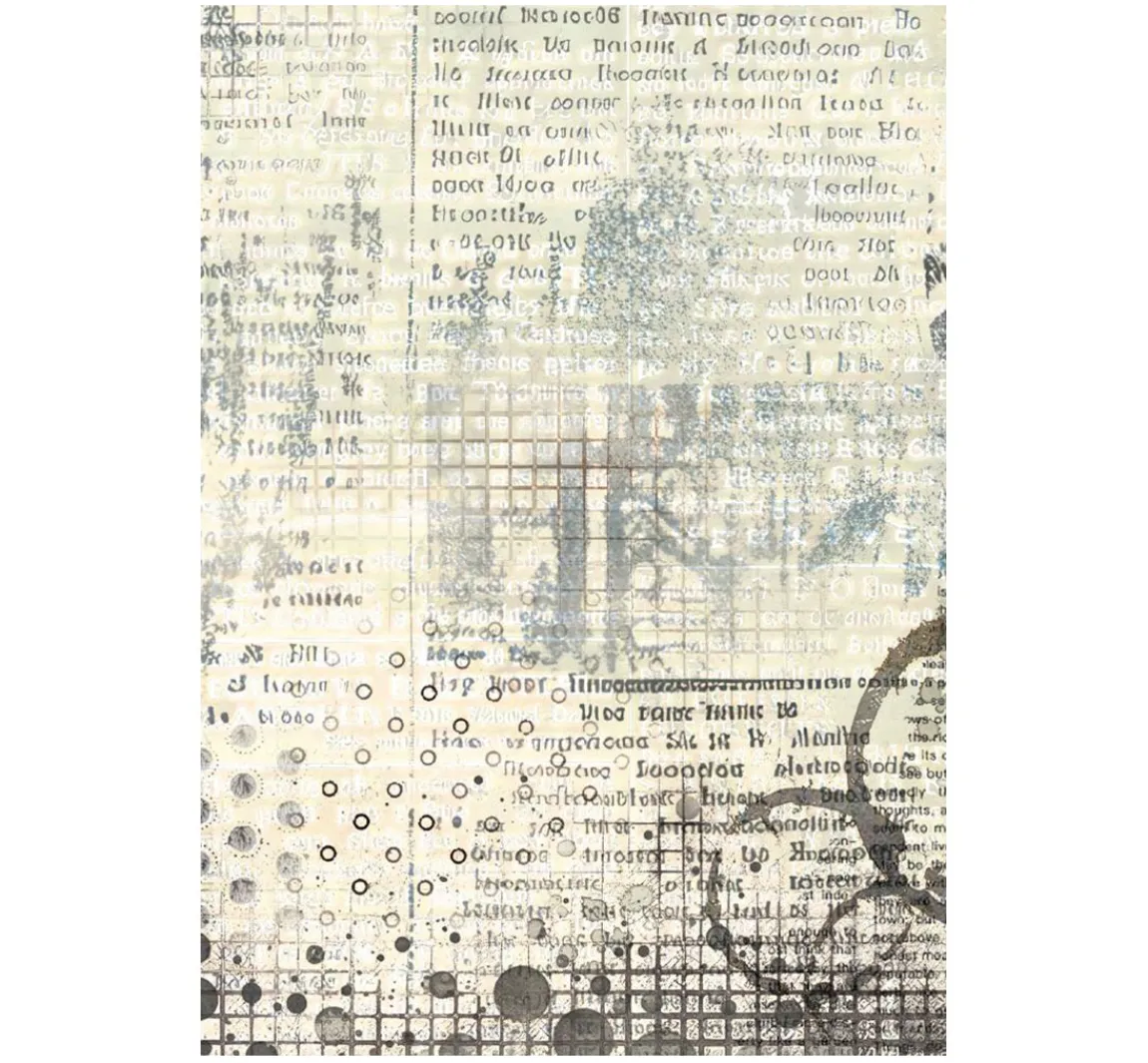 Clearance Stamperia Motiv-Strohseide Backgrounds "Furrry Friends"