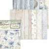 Hot Stamperia Motiv-Strohseide Backgrounds "Timeless", DIN A6, 8er Set