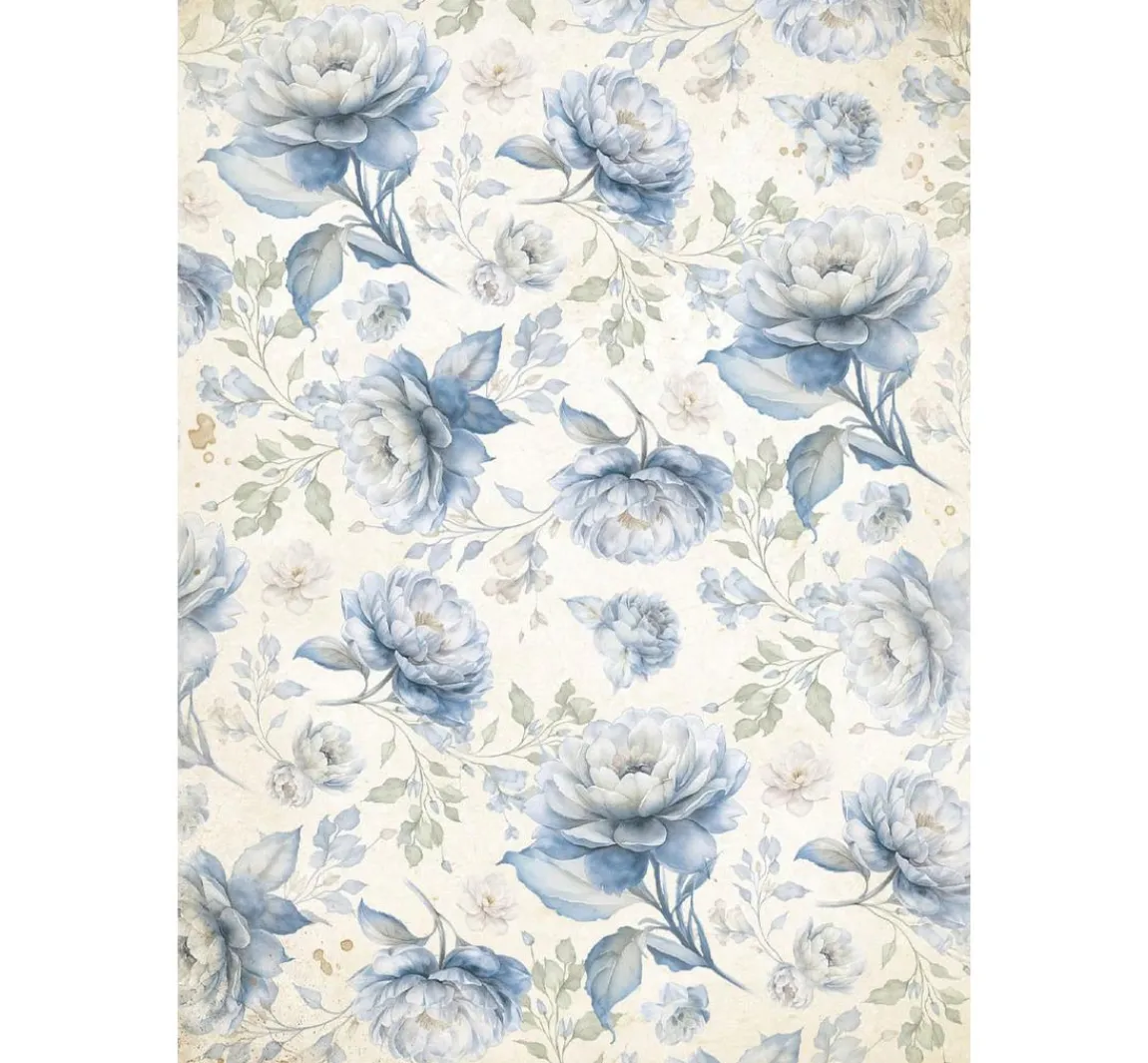 Hot Stamperia Motiv-Strohseide Backgrounds "Timeless", DIN A6, 8er Set