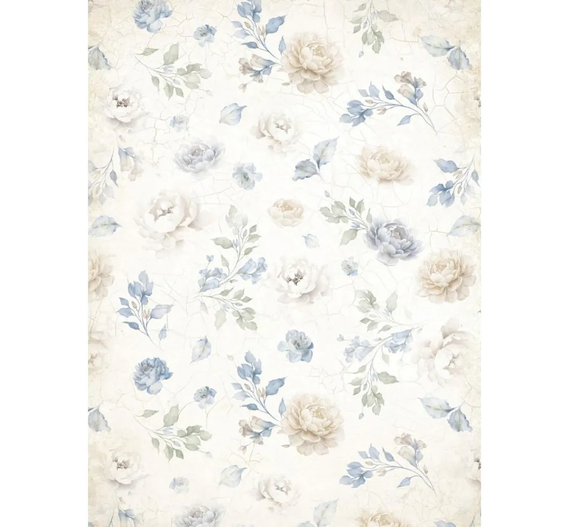 Hot Stamperia Motiv-Strohseide Backgrounds "Timeless", DIN A6, 8er Set