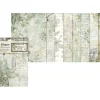 Clearance Stamperia Motiv-Strohseide Backgrounds "Herbarium Silvae", 8er Set