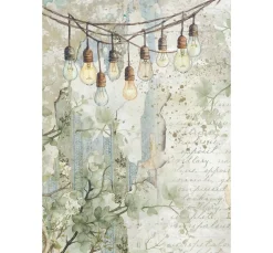 Clearance Stamperia Motiv-Strohseide Backgrounds
