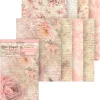 Stamperia Motiv-Strohseide Backgrounds "Shabby Rose"