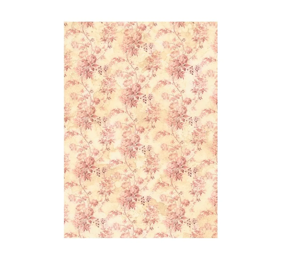 Stamperia Motiv-Strohseide Backgrounds "Shabby Rose"