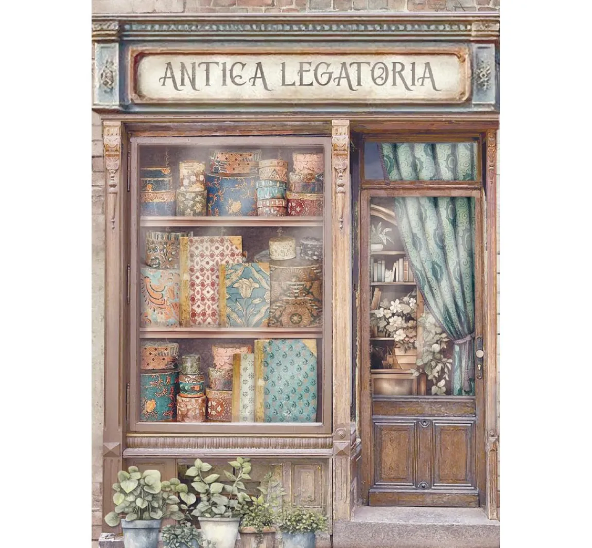 Discount Stamperia Motiv-Strohseide Backgrounds "Venice City of Art"