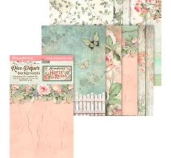 Best Stamperia Motiv-Strohseide Backgrounds "House of Roses"