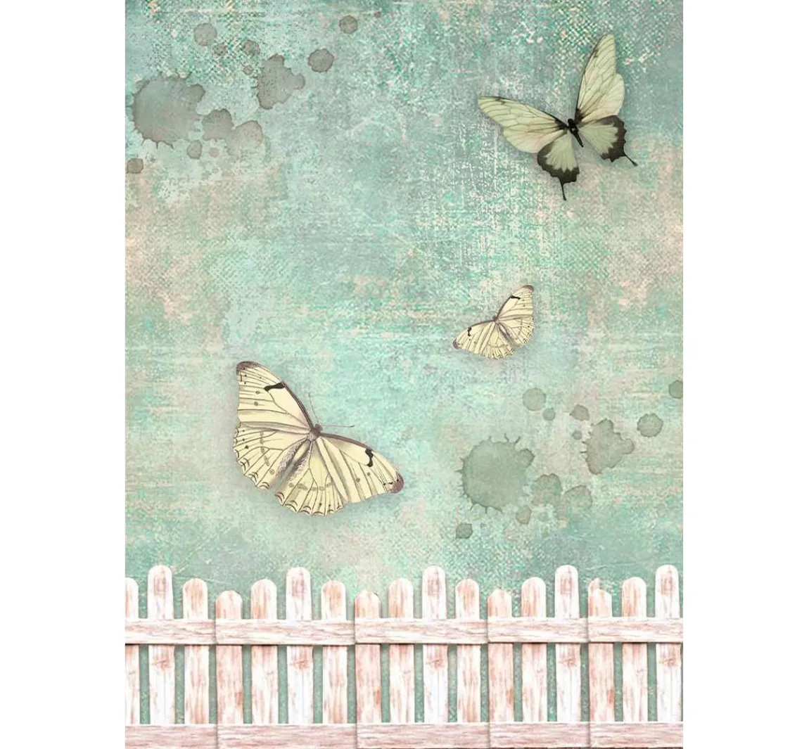 Best Stamperia Motiv-Strohseide Backgrounds "House of Roses"