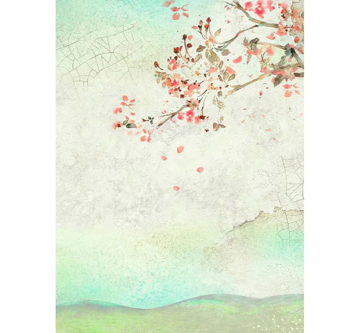 Best Stamperia Motiv-Strohseide Backgrounds "House of Roses"