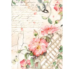 Best Stamperia Motiv-Strohseide Backgrounds
