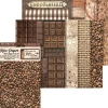 Outlet Stamperia Motiv-Strohseide Backgrounds "Coffee and Chocolate"
