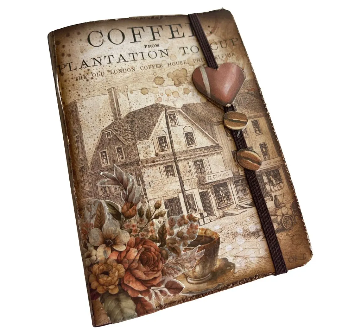 Outlet Stamperia Motiv-Strohseide Backgrounds "Coffee and Chocolate"