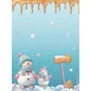 Stamperia Motiv-Strohseide "Candy Christmas - Snowman"