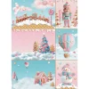 Clearance Stamperia Motiv-Strohseide "Candy Christmas - Cards"