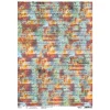 Hot Ciao Bella Motiv-Strohseide "Coral Reef - Rusty"
