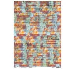 Hot Ciao Bella Motiv-Strohseide "Coral Reef - Rusty"
