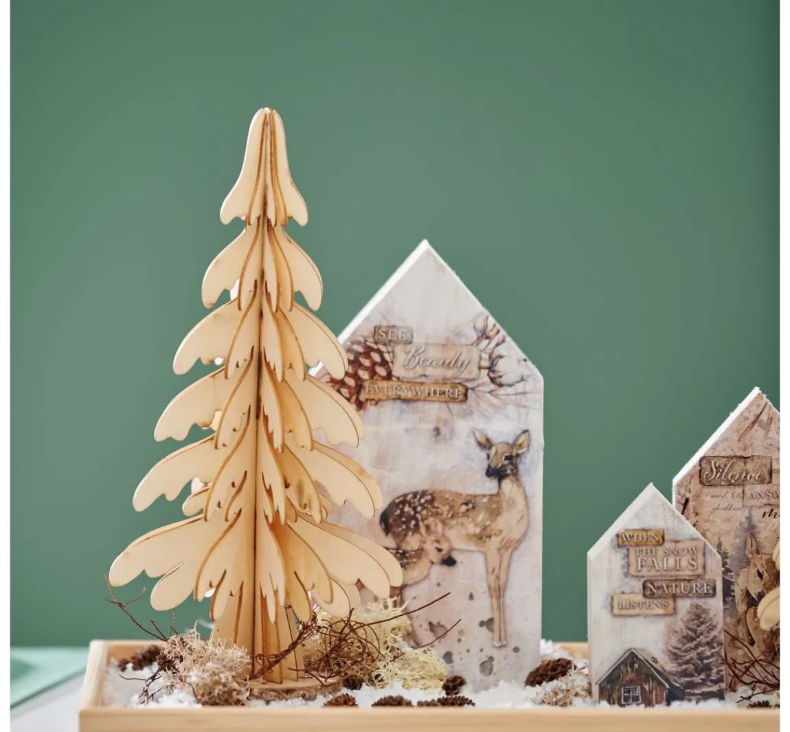 Outlet Ciao Bella Motiv-Strohseide "Cosy Winter"