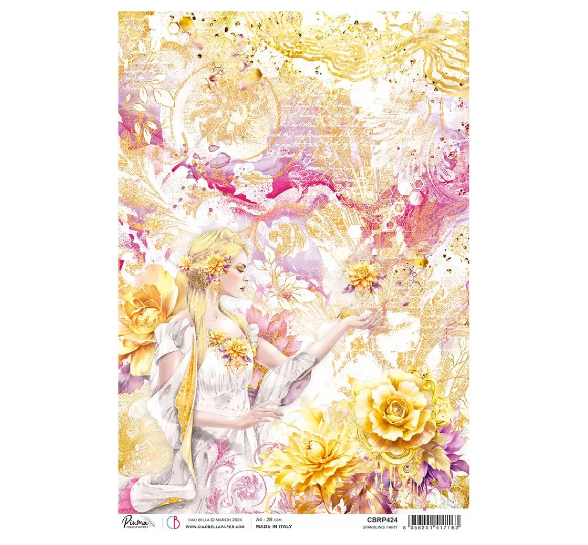 Hot Ciao Bella Motiv-Strohseide "Ethereal - Sparkling Fairy"