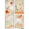 Hot Ciao Bella Motiv-Strohseide "Fairy Postcards"