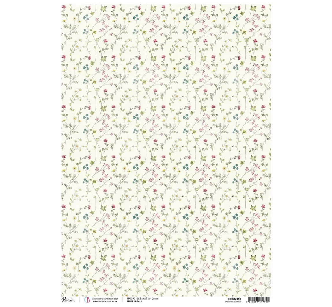 Online Ciao Bella Motiv-Strohseide "Flower Shop - Delights Garden"