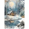 New Ciao Bella Motiv-Strohseide "Forest Tales - Night in the Wood"