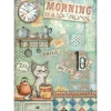 Hot Stamperia Motiv-Strohseide "Furry Friends - Morning is a soft Promise"