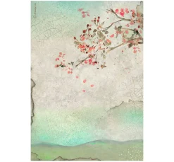 Stamperia Motiv-Strohseide "House of Roses - Branch"