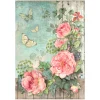 Discount Stamperia Motiv-Strohseide "House of Roses - Flower Corner"