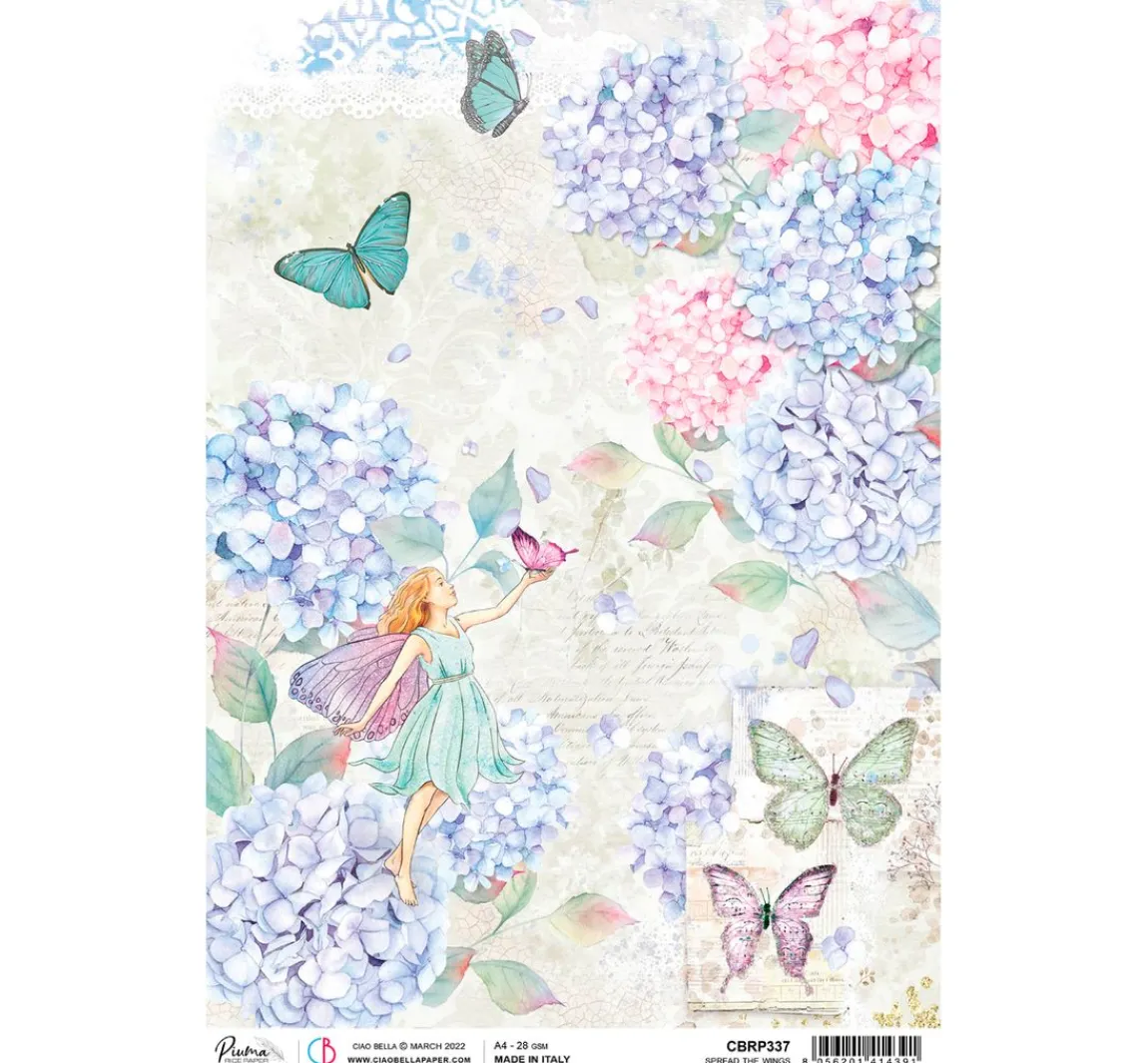 Clearance Ciao Bella Motiv-Strohseide "Im Wunderland"
