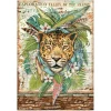 Discount Stamperia Motiv-Strohseide "Jaguar"