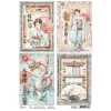 Discount Ciao Bella Motiv-Strohseide "Land of the Rising Sun - Japanische Karten"