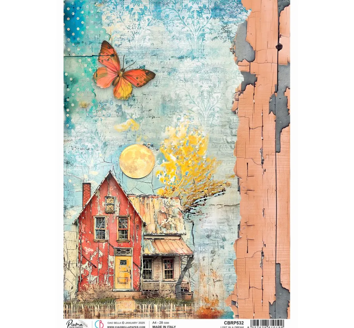 Outlet Ciao Bella Motiv-Strohseide "Lost in a Dream"