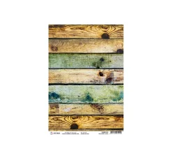 Discount Ciao Bella Motiv-Strohseide Modern Times "Industrial Wood", ca. 30 x 21,5 cm