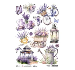 Best Ciao Bella Motiv-Strohseide "Morning Provence - Provence"