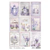 New Ciao Bella Motiv-Strohseide "Morning Provence - Lavender Cards"