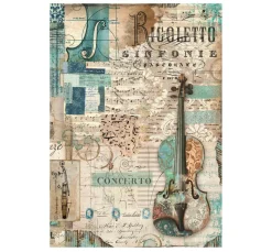 Hot Stamperia Motiv-Strohseide "Music - Violin"