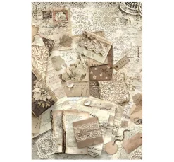 Outlet Stamperia Motiv-Strohseide "Old Lace"