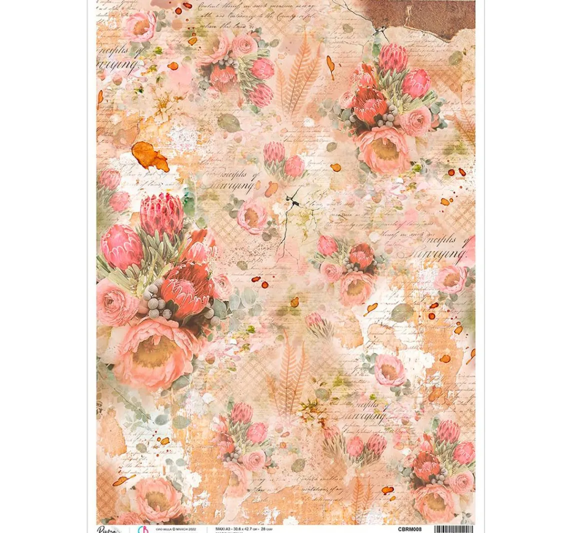 Online Ciao Bella Motiv-Strohseide "Protea"