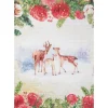 New Stamperia Motiv-Strohseide "Rehe am Waldesrand"