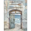 Sale Stamperia Motiv-Strohseide "Silent Sea - Tür zum Meer"