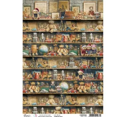 Ciao Bella Motiv-Strohseide "Toy Shop - Make a Gift"
