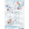 Outlet Ciao Bella Motiv-Strohseide "Vögel im Winter"