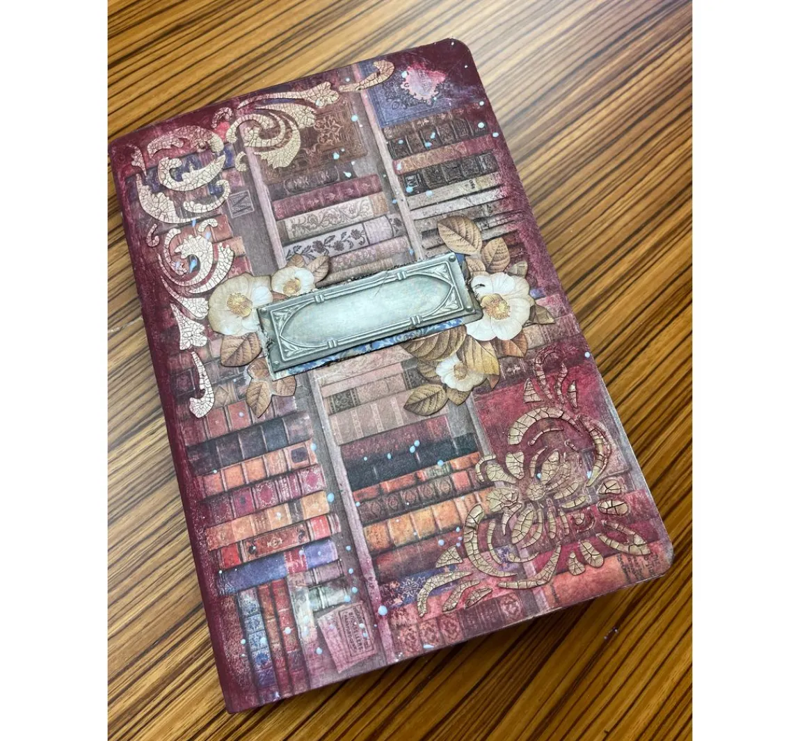 Best Stamperia Motiv-Strohseide "Vintage Library Flowers"