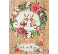 Stamperia Motiv-Strohseide "Welcome Home"