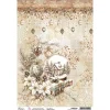 New Ciao Bella Motiv-Strohseide "Winter Season - Romantic Snowball"